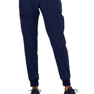 Heart Soul navy blue jogger scrubs M